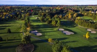 Aerial photo of golf course