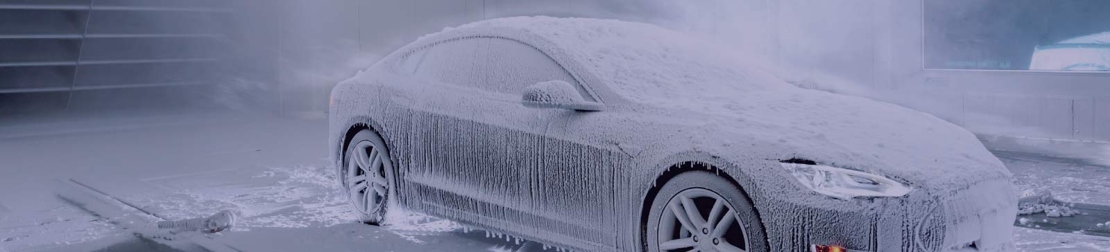 Frozen Tesla at Ontario Tech University's ACE Climatic Aerodynamic Wind Tunnel.