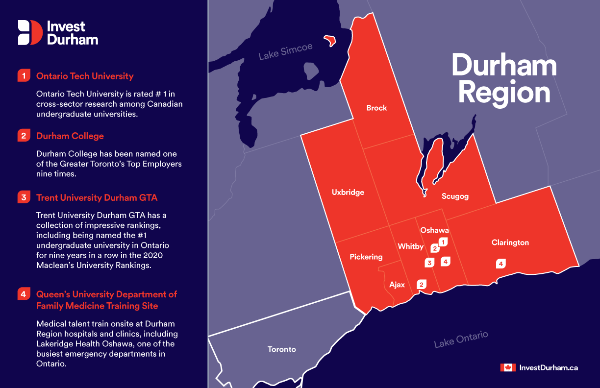 Maps Durham Region Municipalities Access To Talent 
