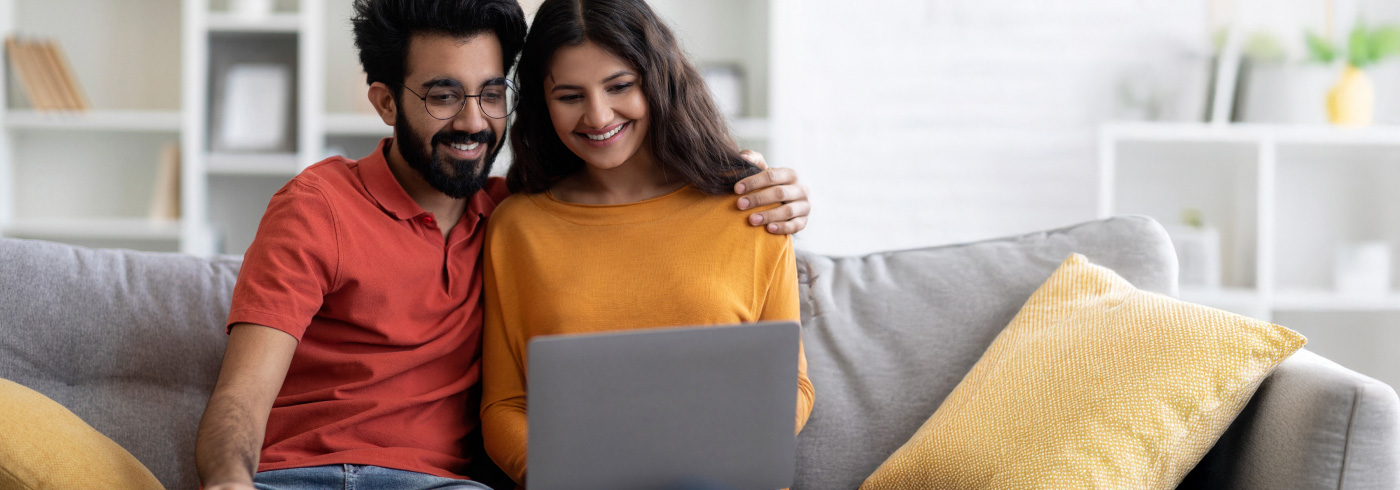 Couple on a tablet.