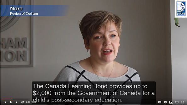Watch a video about the Canada Learning Bond