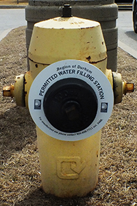 Water hydrant with ring