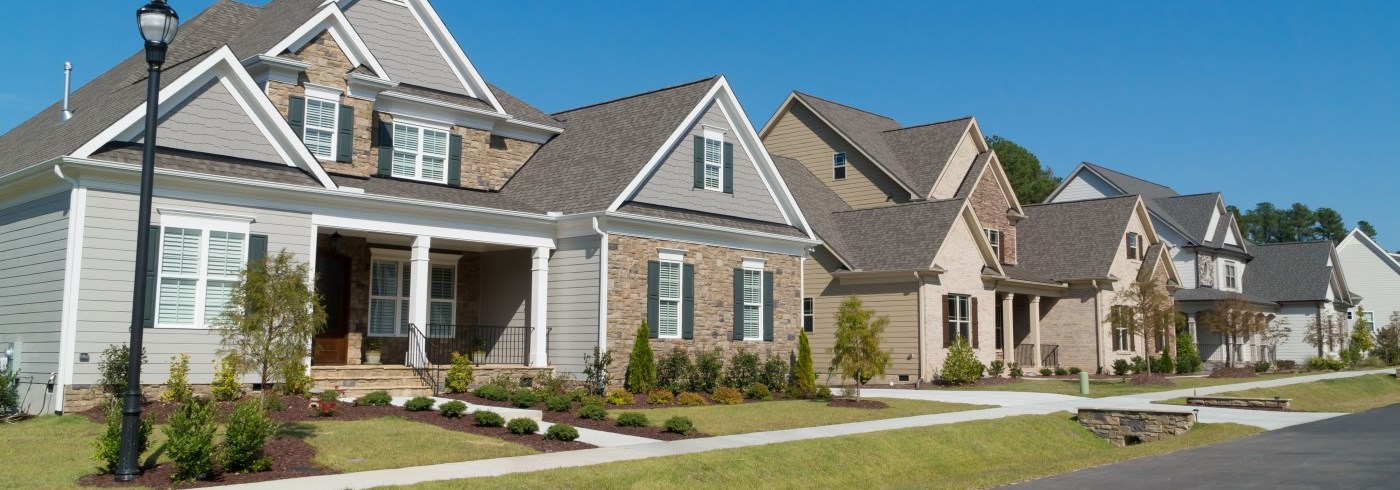 Homes in a subdivision