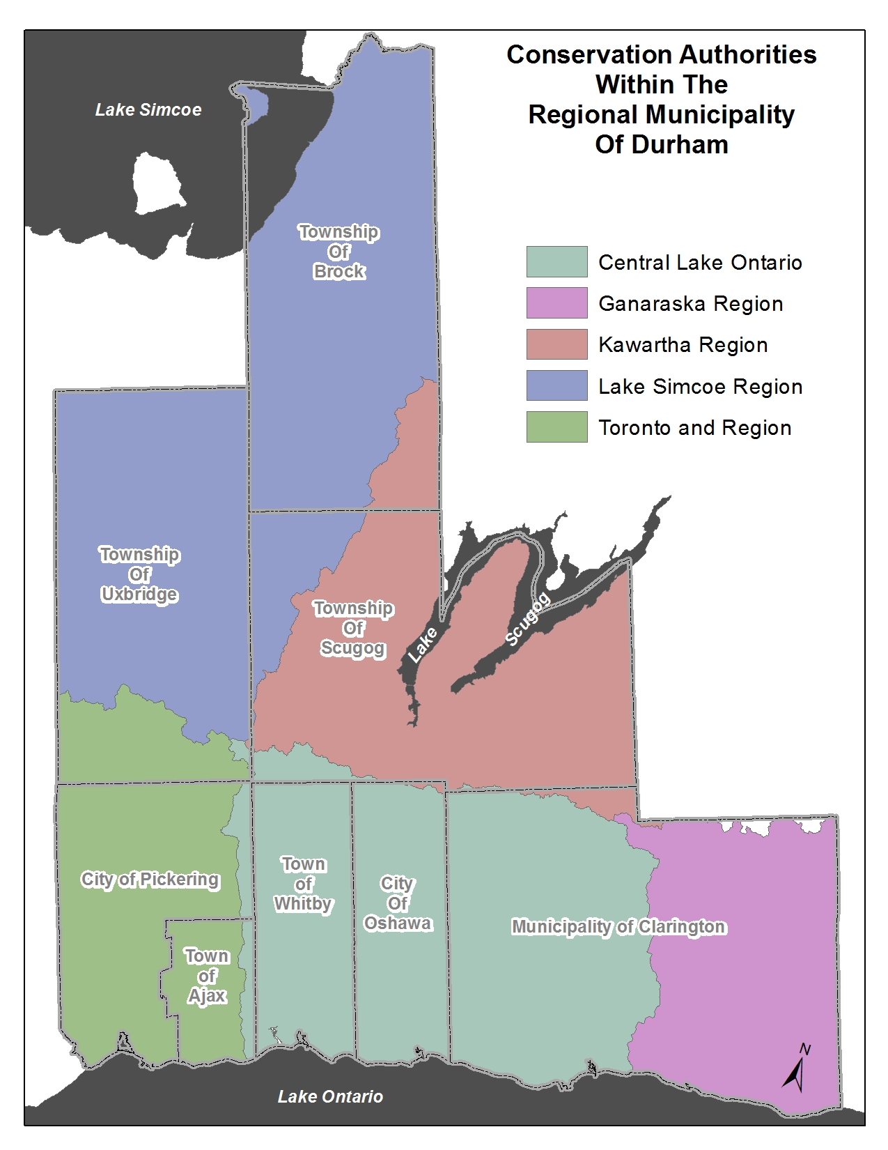 map of durham region Conservation Authorities Region Of Durham map of durham region
