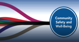 Circle with the text "Community Safety and Well-Being