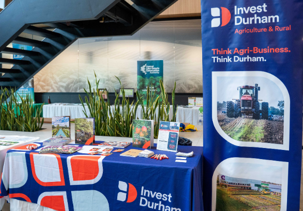 Invest Durham information booth.