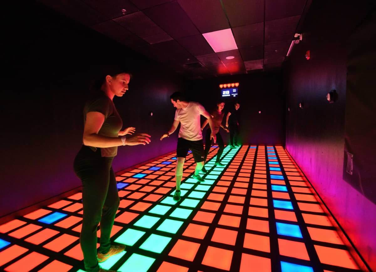 Group of people playing on the grid at Activate in Pickering, Ontario