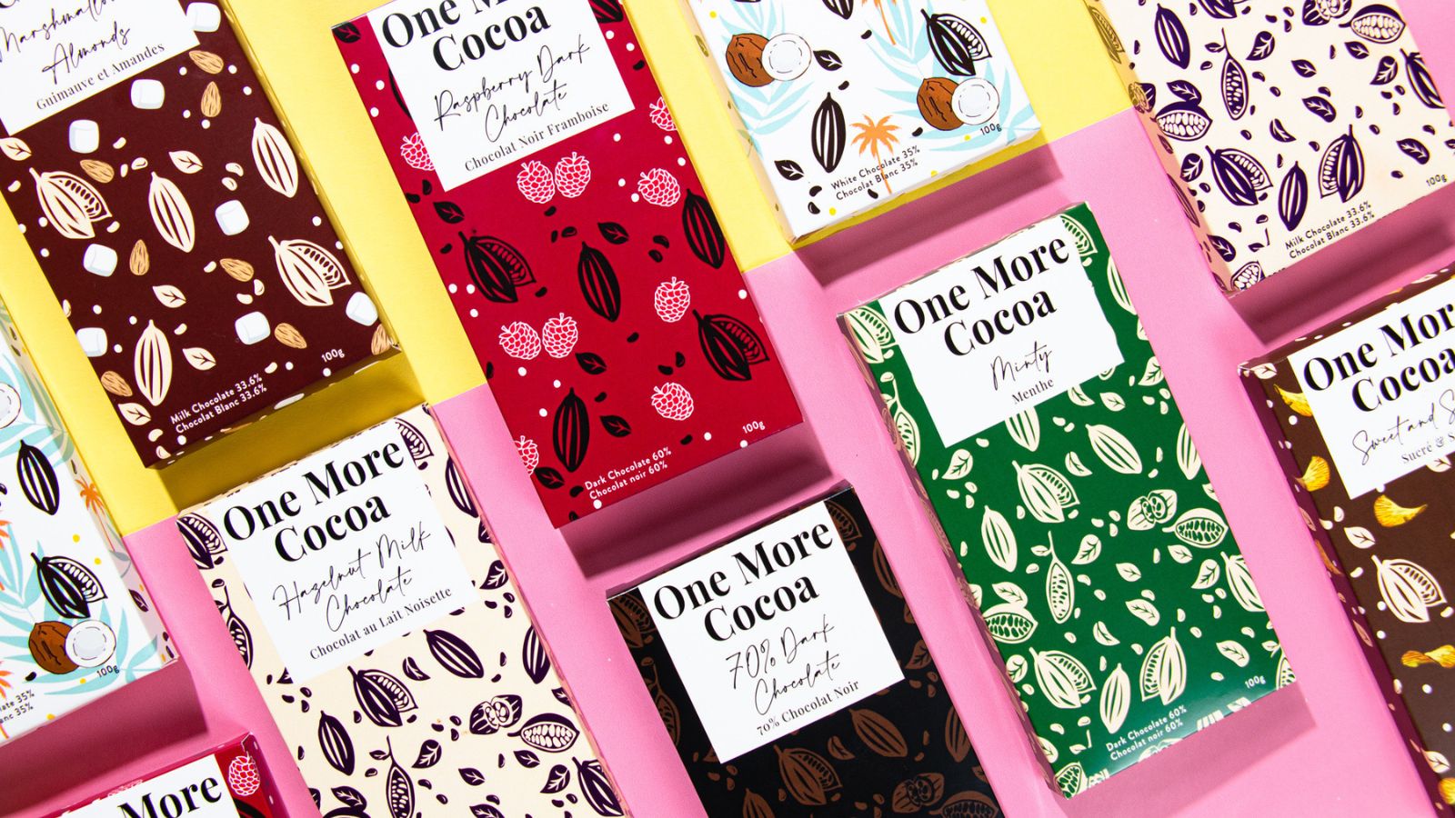 Chocolate bars from One More Cocoa in Whitby, Ontario