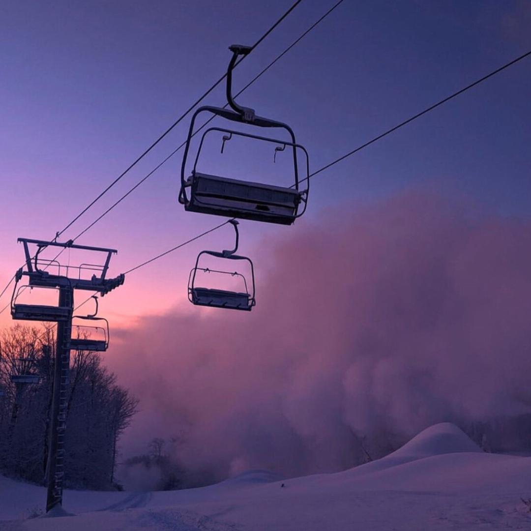 Ski lift in Durham Region, Ontario