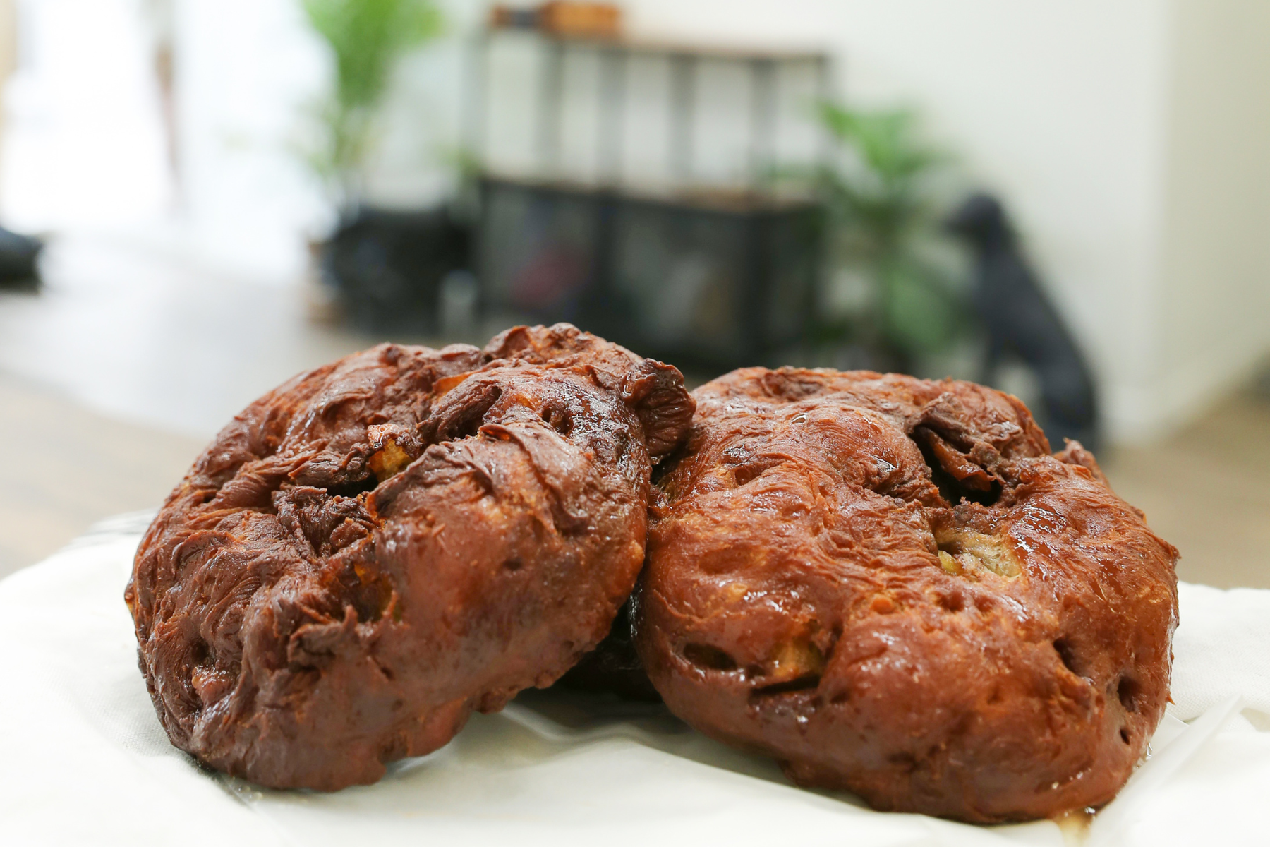 Image of apple fritters at Little Thief Bakery 